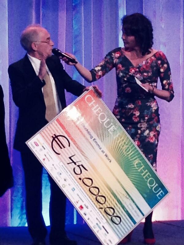 Prof Heymans van Emma Kinderziekenhuis ontvangt van de Amsterdamse havengemeenschap €45.000. Emma @ Work