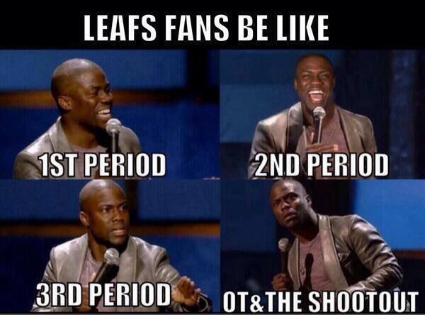 HockeyGods's tweet image. 😂 Leafs fans be like