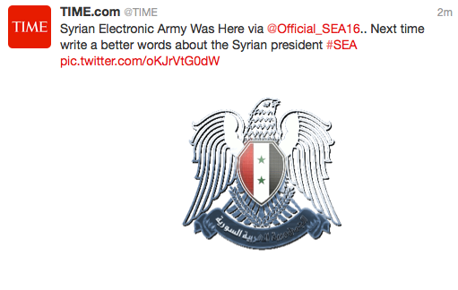 Syrian Electronic Army was here 