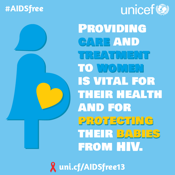 UNICEF's tweet photo. Providing treatment to women w/ #HIV vital to protect their health &amp; their babies http://t.co/PqZbtrNqx9 #AIDSfree http://t.co/bQdSsjBRqh