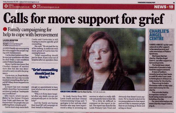 MummysofAngels's tweet image. “@charlie29122012: Yorkshire evening post today http://t.co/VHAUMpMOqX”