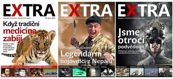 Nezapomeňte na víkendové čtení do tabletu a telefonu - EXTRA má už tři čísla a stále je zdarma 100-1.cz/181JggP