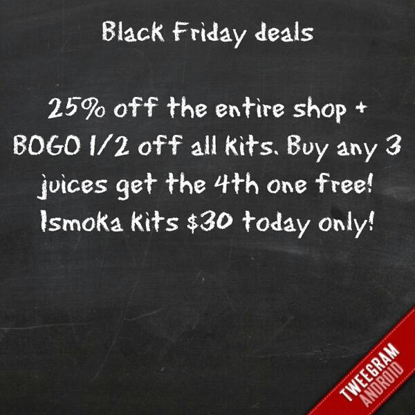Black Friday Deals!! #vape #ecig