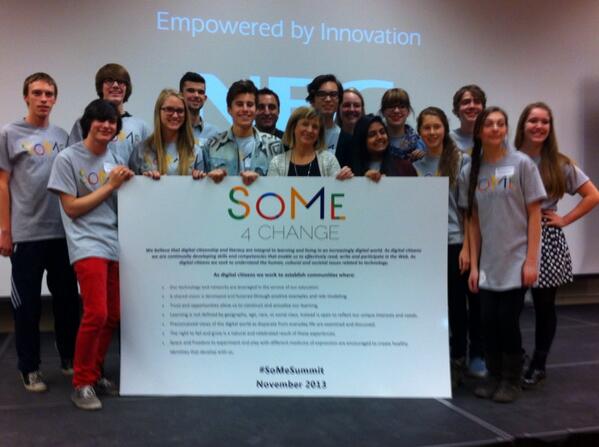 HughGloster's tweet photo. SoMe superstars after wrap up of Summit @SoMe4Change #somesummit @courosa @c_durley http://t.co/YC7q4UwQh8