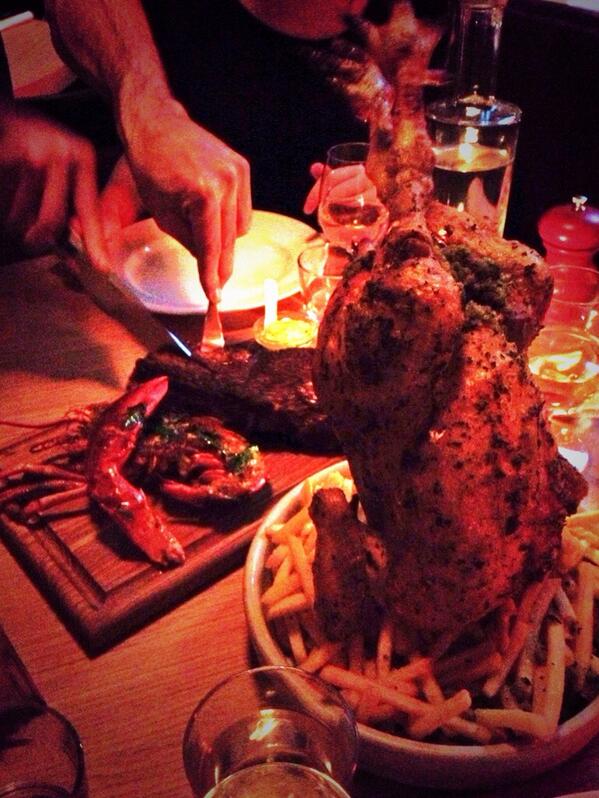 Cracking dinner tonight @_Hixter