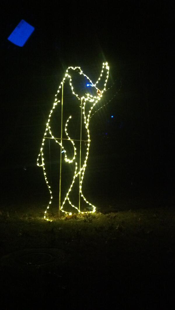 TheInsongniacs's tweet image. This bear is #gettingcoal for #xmas this year at the #lightshow