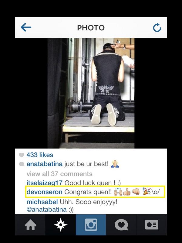 DevQuen4ever's tweet image. Congrats quen!! - Devon @itsenriquegil @yoitsenriqueg #DevQuen