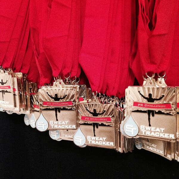 sweattracker's tweet image. Five golden rings? How about 500 golden medals instead? Good luck on Sunday! #prchallenge #RunWildSF