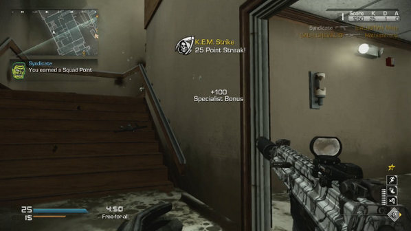 Syndicate's tweet photo. I finally did it! I god damn did it! 25 Kill Streak K.E.M Strike Baby! http://t.co/to25Hjyciz