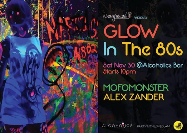 Alcoholics_Bar's tweet photo. TONIGHT !! GLOW IN THE 80s at @Alcoholics_Bar Kemang Raya 72n. presented by @HomegroundJKT Be there http://t.co/Bney7qq71Z