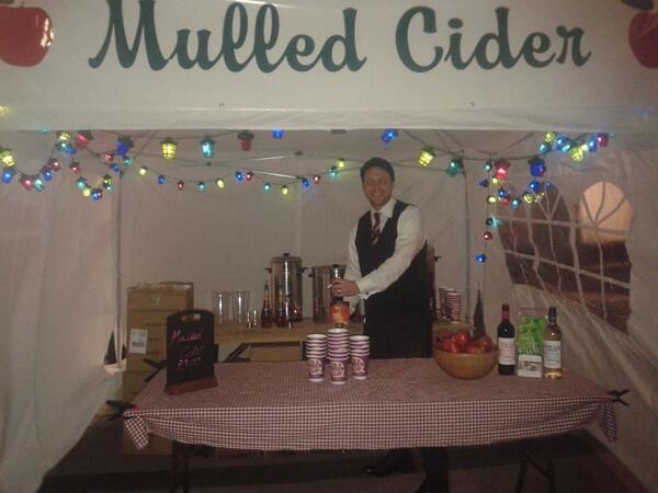 biopakpackaging's tweet photo. A great photo by @4aNite1 - serving mulled cider in Biopac's compostable hot cups at an event in #Bristol last night http://t.co/WAEh4IobPL