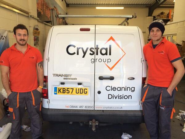 Flagship_Signs's tweet photo. Another van done for @crystalwales who seem to keep growing and growing. The boys seem happy with the van. http://t.co/TbbyAWmrZ7
