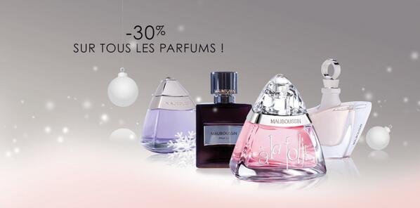 Offre parfums pour Noël  a ne pas manquer 
Sur Mauboussin .fr