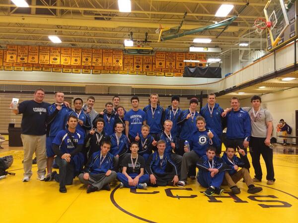 Geneva Wrestling is now for the 3rd year in a row Carmel Catholic Tournament champions! #9-0