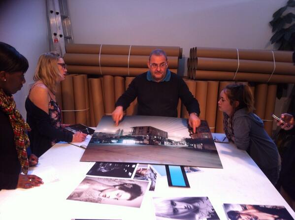 GrahamHulme's tweet photo. FDA students at Printspace http://t.co/AtztcgNYgo