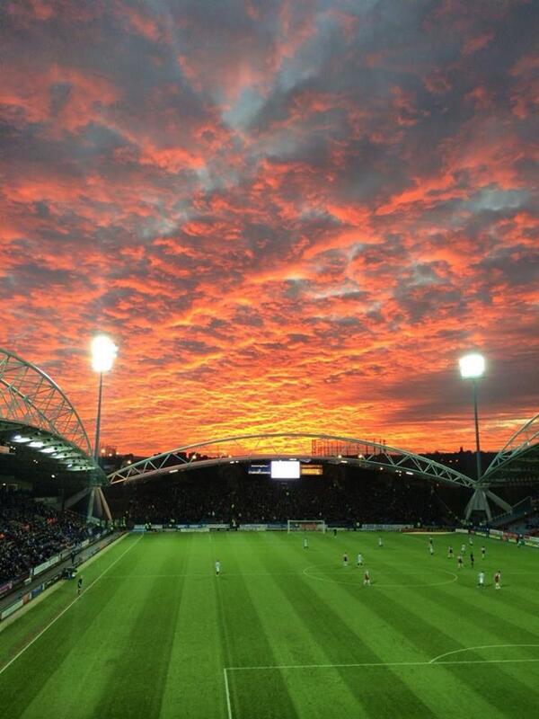Beautiful Sky Looking Down On A Great Performance And Win For TOWN. #UTT #HTAFC
