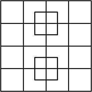 RT als je meer dan 20 vierkanten ziet!