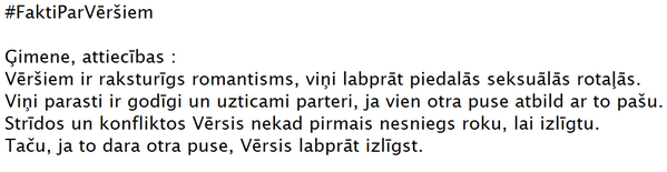 VersisHoroskops's tweet photo. Ģimene, attiecības #VĒRSIS http://t.co/DCCcf4MBoP