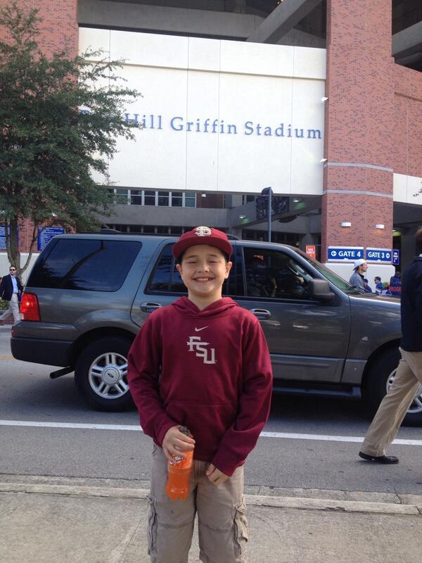 SoSaysCole's tweet photo. I'm here.  Time to change the name to Cole Mangan Stadium! http://t.co/dHQAGP9ohc