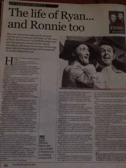 Ryan&amp;Ronnie #Westernmail 30.11.13 <a href="/hywelgwynfryn/">hywel gwynfryn</a> <a href="/GwasgGomerPress/">Gomer</a> <a href="/hoffidarllen/">Hoffi Darllen</a> <a href="/llyfraucymru/">Cyngor Llyfrau Cymru</a>