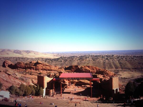 theWXwoman's tweet image. This view never gets old. #9wx #Denver #RedRocksRocks
