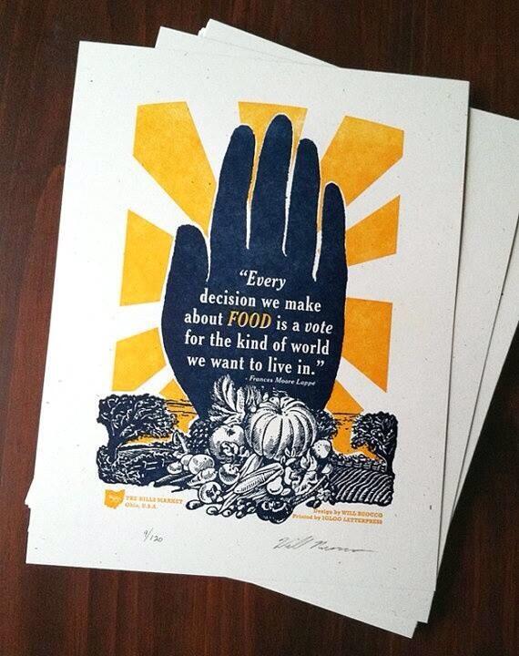 DaniNierenberg's tweet image. "Every decision we make about food is a vote for the kind of world we want to live it" -Lappe