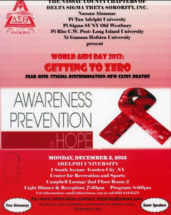@AUHSC Monday 12/2 help the Pi Tau Chapter of Delta Sigma Theta Sorority, Inc. raise awareness about HIV/AIDS