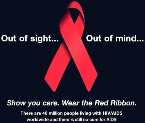 Show you care . Wear the red ribbon #WorldAIDSDay 2013