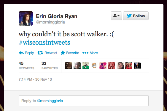 Jezebel editor on Paul Walker’s death (deleted Tweet): why couldn’t it have been scott walker? :(