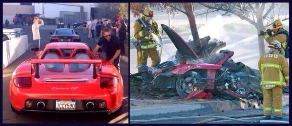 ____Anais's tweet image. #RIPPaulWalker la dernière photo avant le drame et l&apos;état de la voiture !!  #choquant