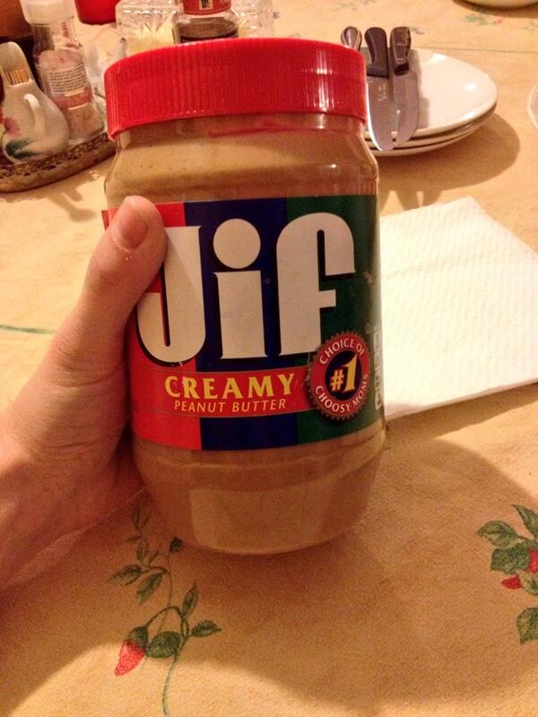 SharInThePiazza's tweet image. They have Jif. #HappyHappyHappy