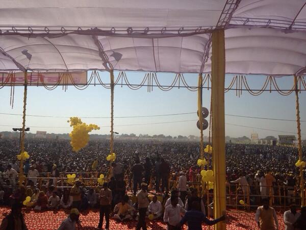 #HaryanaVijayMaharally #HJC BJP giving clear vision-whr 2 stand-wht 2 stand 4 <a href="/bishnoikuldeep/">Kuldeep Bishnoi</a> #ArunJaitely