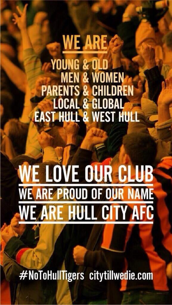 hmvHull's tweet photo. #NoToHullTigers http://t.co/0RqdKH1oEW