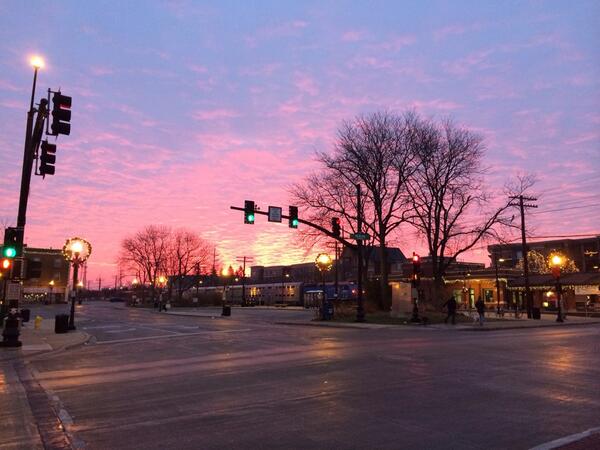 Sunrise in Downers Grove, IL #orangeroom