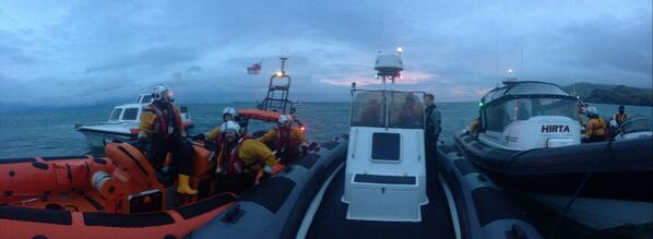 End of season cruise to rathlin with 8 boats including Redbay lifeboat