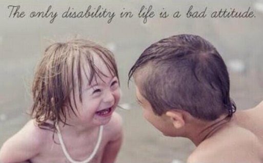 josefajram's tweet photo. La única discapacidad en la vida es la mala actitud http://t.co/XTD3q4F8yV