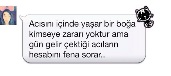 HUYSUZ_AYI's tweet photo. Boğa;
Acısını içinde yaşar bir boğa kimseye zararı yoktur ama gün gelir çektiği acıların hesabını fena sorar.. http://t.co/XujO8zmWCI