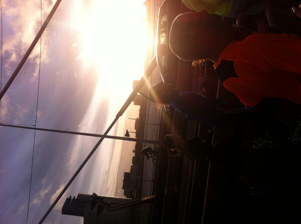 ruudvanlinn's tweet image. Beetje bijkomen van de #bgl13 toch nog ff deze sfeer impressie vanaf de Erasmusbrug :-)