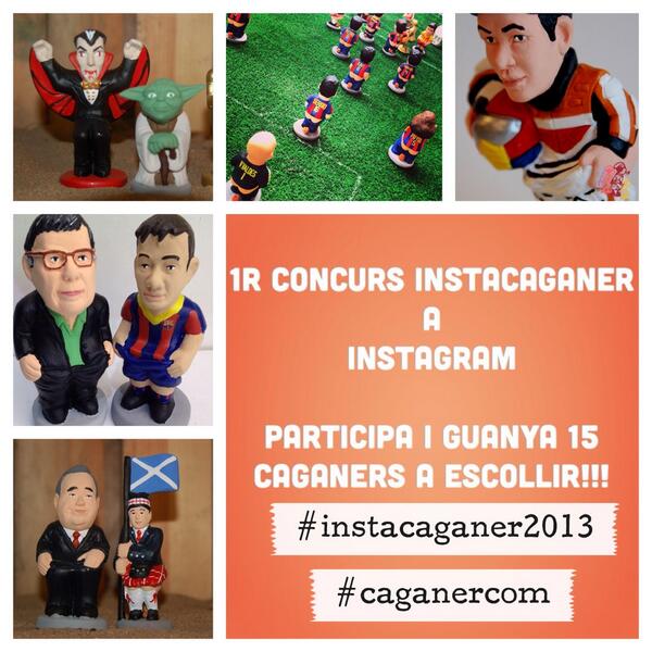 Demà comença el primer concurs #instacaganer d'#instagram. Totes les bases a caganer.com #caganers
