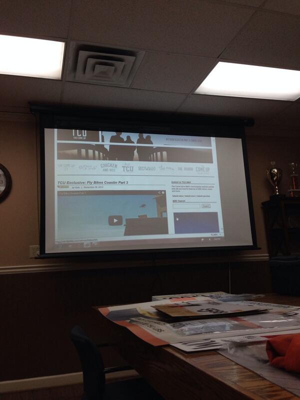 alanparker666's tweet photo. @onsomeshit @thecomeup on the big screen at work. http://t.co/qgNS4lNn2r