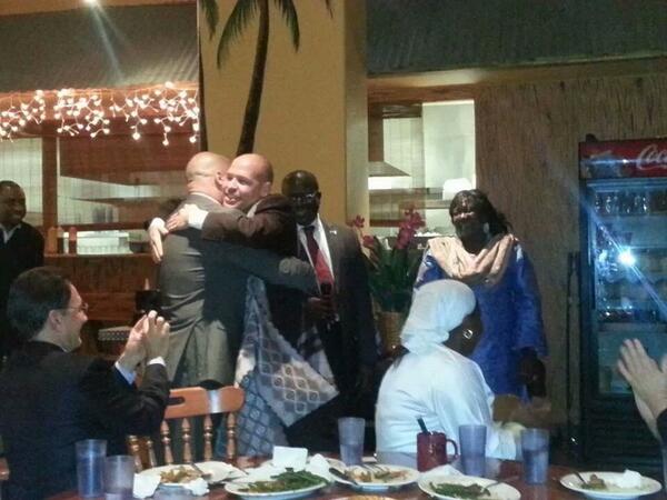 Repurpose1's tweet image. Our CEO @ZDelbex being honored by African delegation from Guinea De-Bissau #PartneringForPreservation #BeTheChange