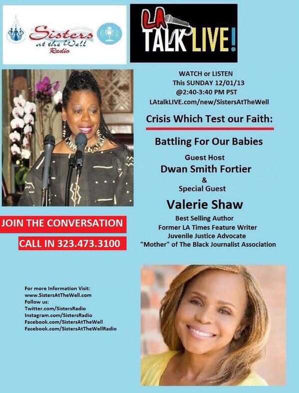 SistersRadio's tweet photo. GoodMorning! After today's church service find a relaxing spot and tune into @LATalkLive @ 2:40 pm! http://t.co/BqL2XzTDT1