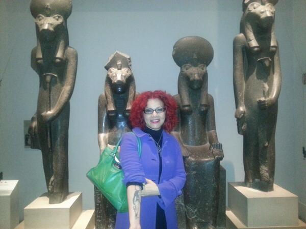 Me, my Sekhmet and Four Sekhmets  #EgyptiansInLondon