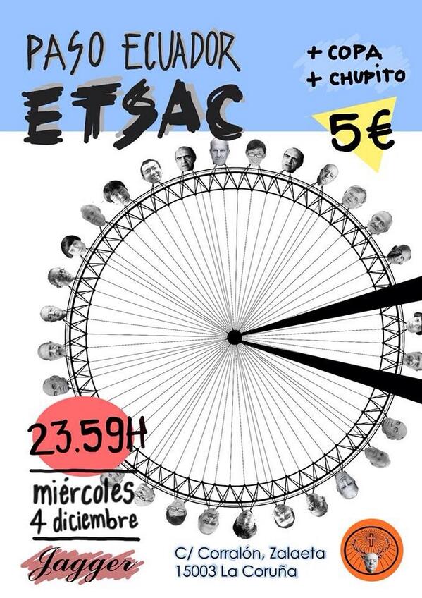 PasoETSAC2014's tweet image. RECORDAD CHICOS! MIÉRCOLES 4 FIESTA EN EL @jagger_pub ! ENTRADAS EN LA -2 DE ARQUITECTURA. ENTRADA+COPA+CHUPITO = 5€
