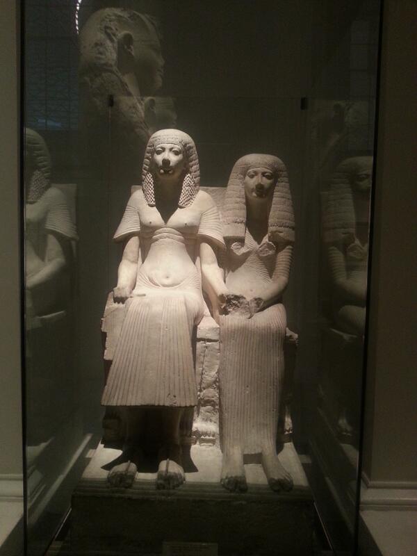 RT “@monaeltahawy: I love this: Unnamed husband &amp; wife,  1350BC #EgyptiansInLondon ”