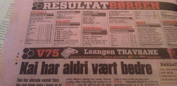 Knootte's tweet photo. Skal vel ikke stole på alt som står i tabloidpressen @kairisma ...??  #vg#fotball http://t.co/xChEJuMkMA