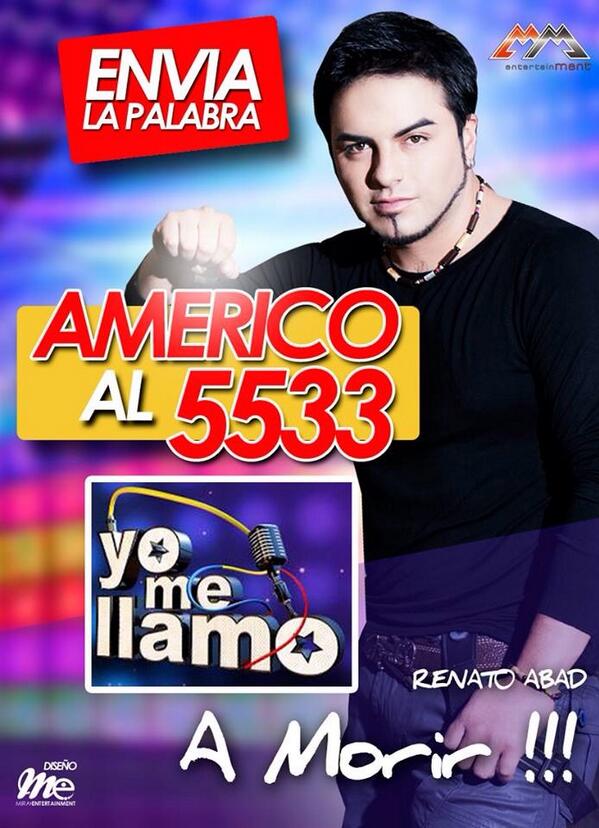 mcshowsrode's tweet photo. #YomellamoAmericoal5533  @renatoabad  vamos a ser tendencia en Ecuador!!!!!! http://t.co/2XjmwWUU6x