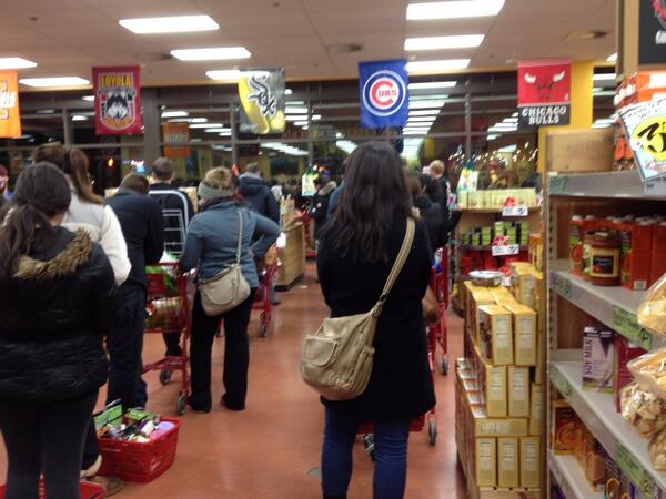_TheChelsea's tweet image. In line at trader joes in Lincoln park. I want to cry.