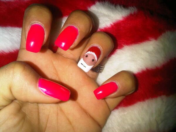 AlisonRosario4's tweet photo. La Navidad llego a mis Nails http://t.co/knCFA3SYjg