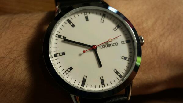 KevinPayravi's tweet image. New watch! 4-bit time. Get it? Harharhar. #CompSciHumor